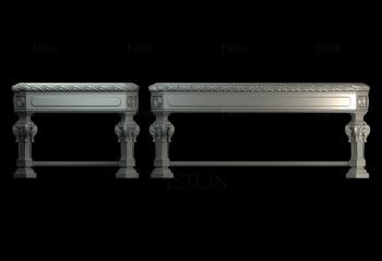 Tables (STL_0402) 3D model for CNC machine